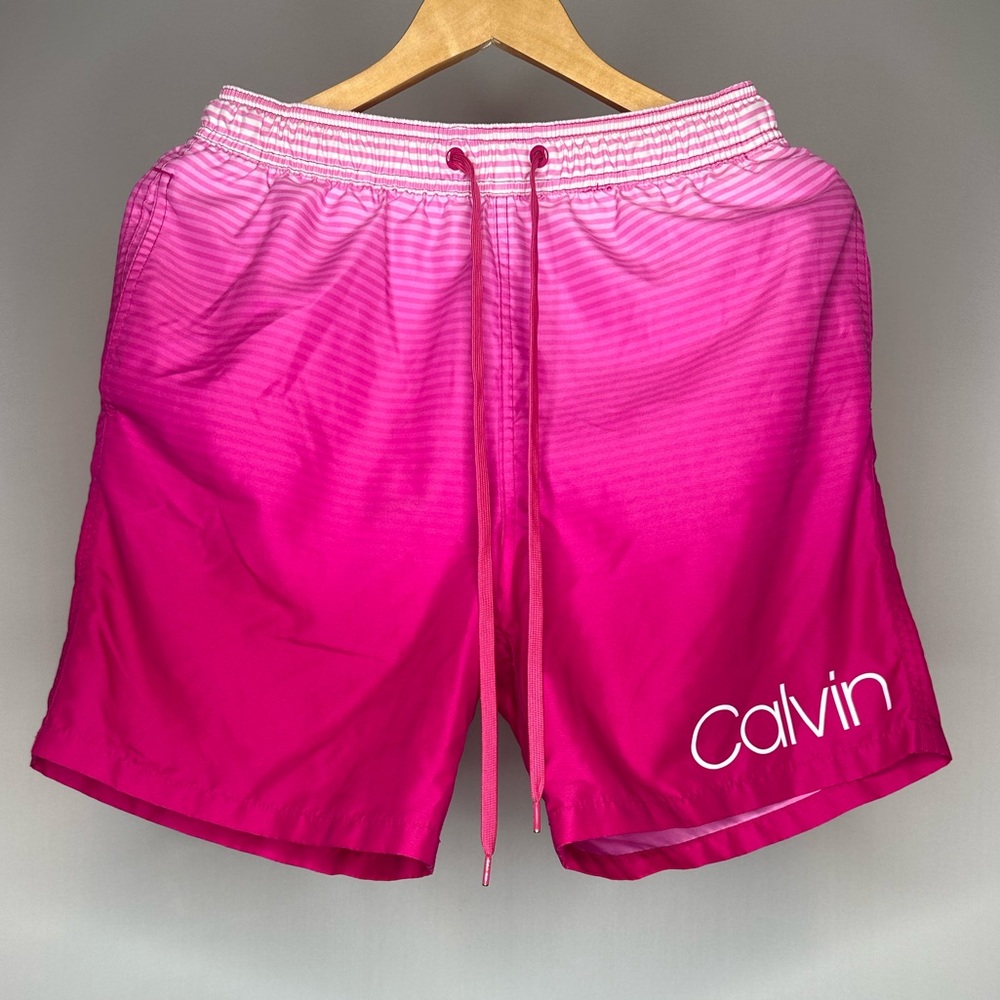 Calvin Klein Fuchsia Swim Trunks